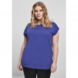 T-shirt mulher Urban Classics extended shoulder (tamanhos grandes)