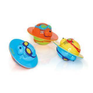 Conjunto de 3 brinquedos para o banho do bebé Zoggs Seal flip