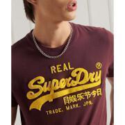 T-shirt em chenille de espessura normal Superdry Vintage Logo