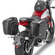 Suporte de mala lateral de motocicleta Givi Monokey Ducati Scrambler 400 (16 À 20)