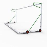 Kit de rodas para golos de futebol transportáveis 1200mm x 1000 mm
